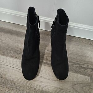 Carolina Herrera Black Suede Booties